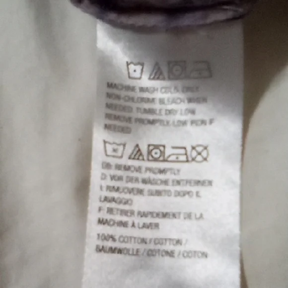 LOGO by Lori Goldstein Purple and Blue Tie-Dye Blouse - Picture 13 of 13